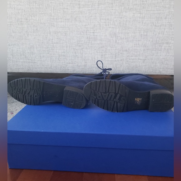 STUART WEITZMAN LIMITED EDITION LOWLAND BOOTS IN DARK BLUE - Picture 3 of 3